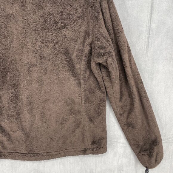 The North Face Fleece Jacket Womens Small Brown Full Zip Logo Camping Outdoors - Picture 10 of 13